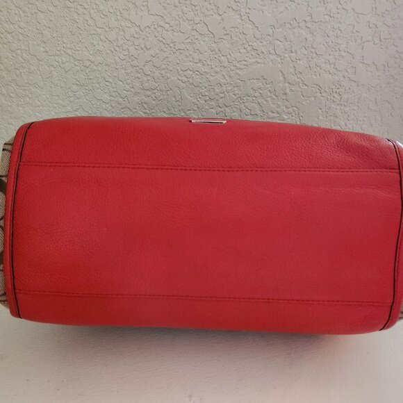 Euc Coach Carrie Khaki Shoulder Bag Tote Purse - Picture 7 of 16